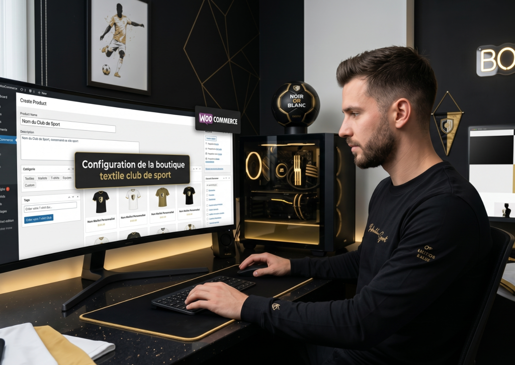 Bouton Création de Boutique en Ligne Clé en Main - Proposition commerciale Asso and Co pour clubs et associations