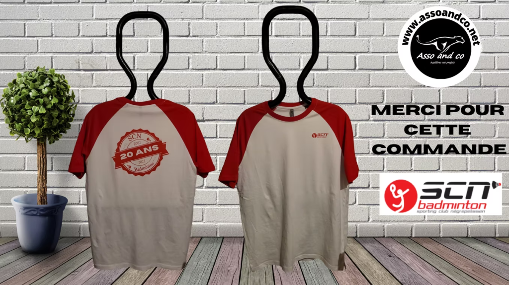 T-shirt Badminton Nègrepelisse