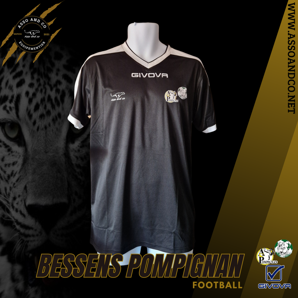Maillot Bessens Pompignan Football