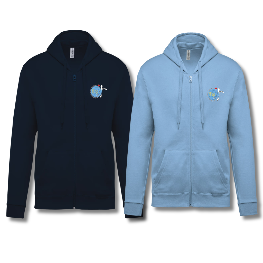 K479 - Sweat-shirt zippé capuche unisexe - HBQC
